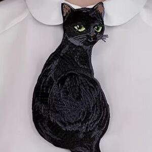 3/$30 Black Cat Bowtie Tie Necklace